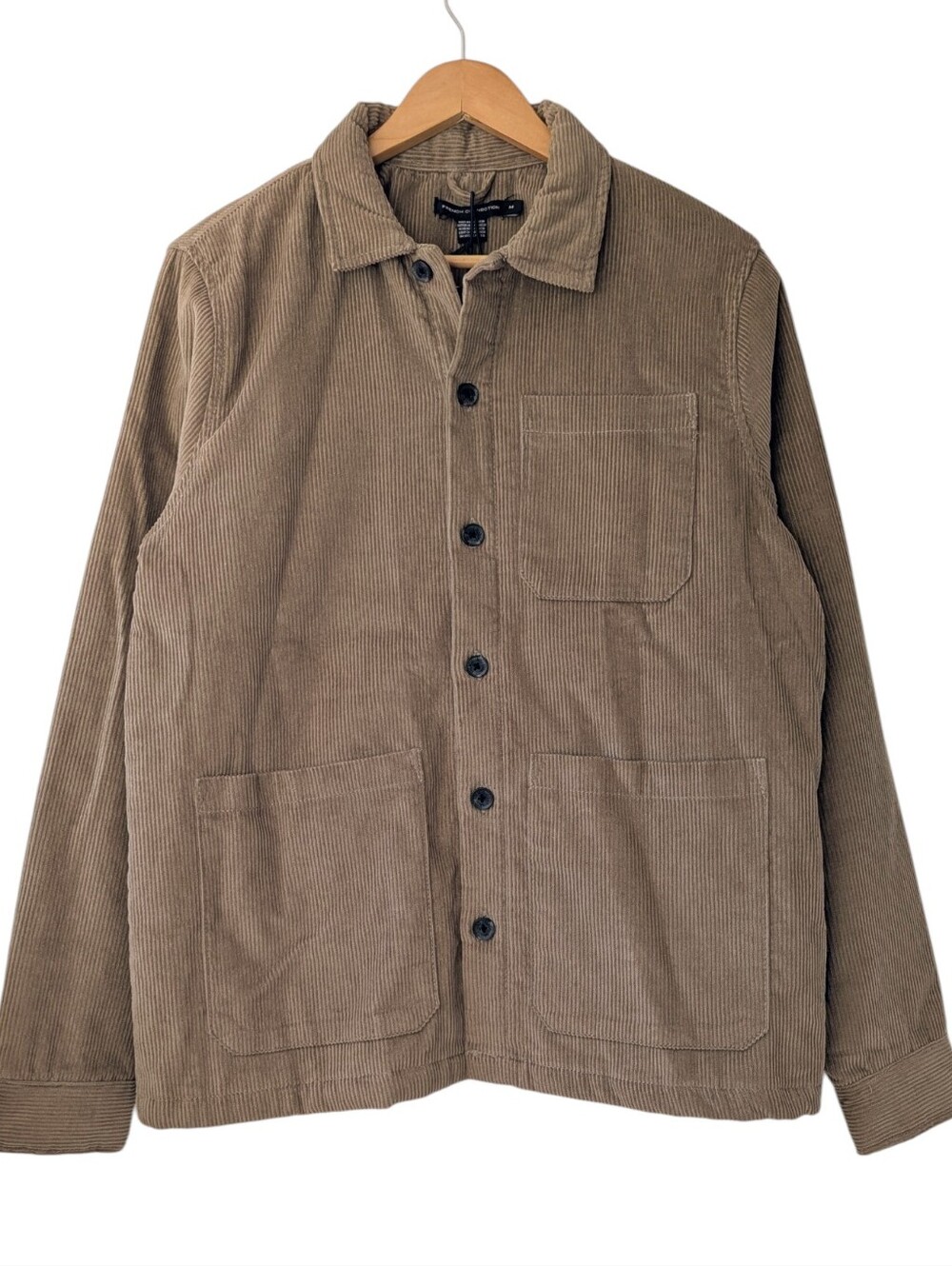 French Connection Corduroy Tan Chore Coat